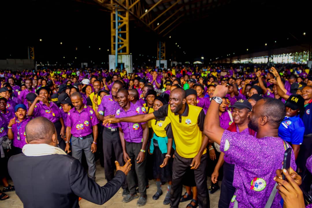 RCCG National Sanitation Department group portrait at the 2025 Convention grounds