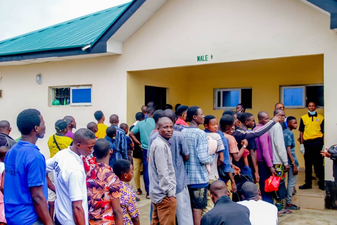 RCCG National Sanitation volunteers during a prayer session at the 2025 Convention
