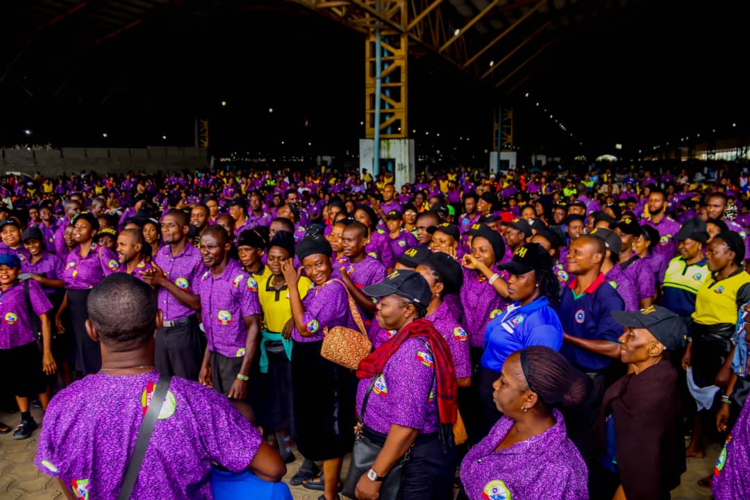 Sanitation unit members deployed across the venue during the 2025 RCCG Convention