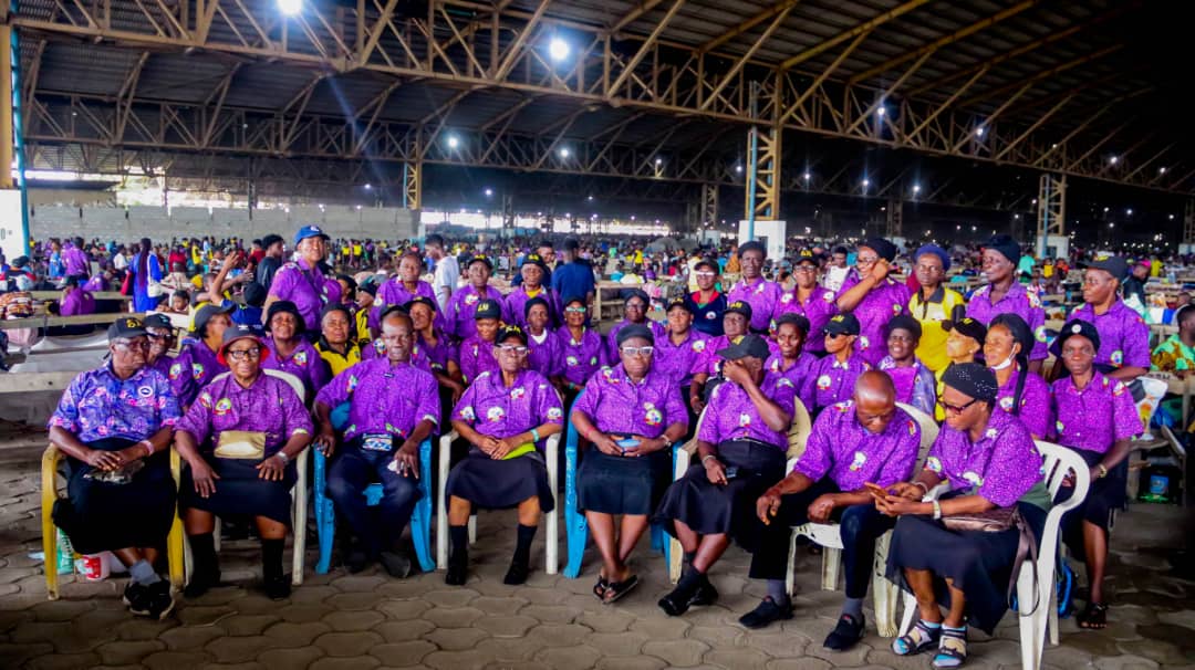 Group photograph of RCCG National Sanitation Department provincial teams, 2025 Convention
