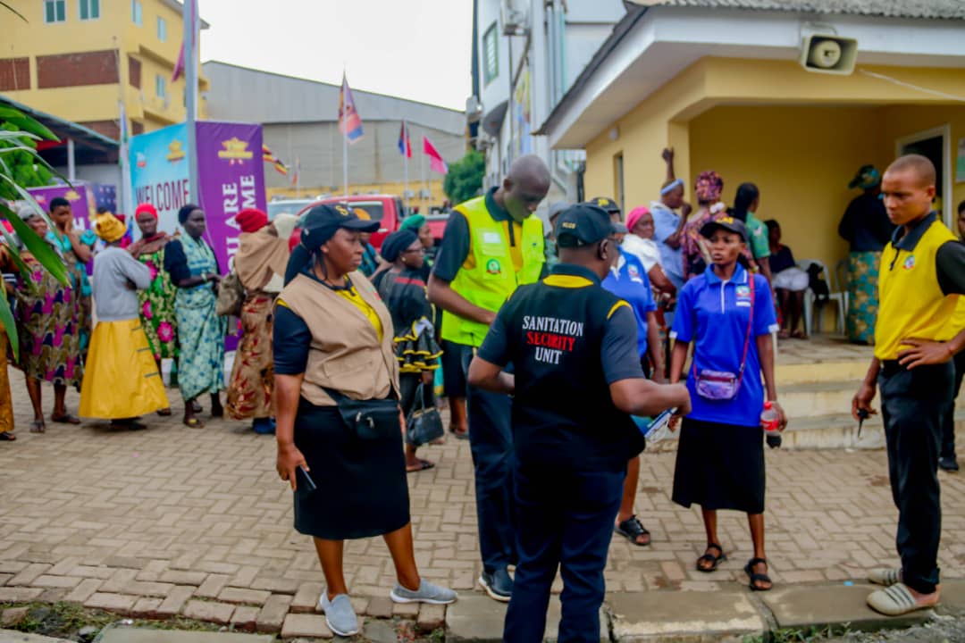 National Sanitation volunteers maintaining cleanliness and order at the 2025 RCCG Convention