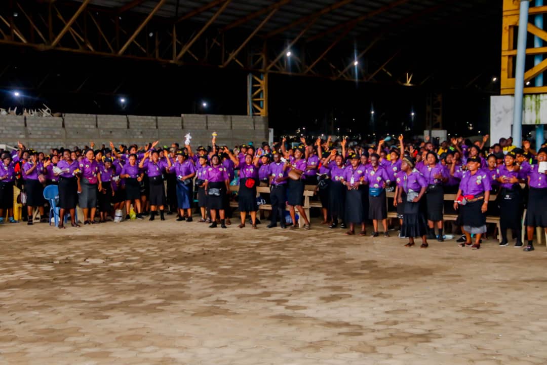 Sanitation team debrief and fellowship gathering at the close of the 2025 RCCG Convention