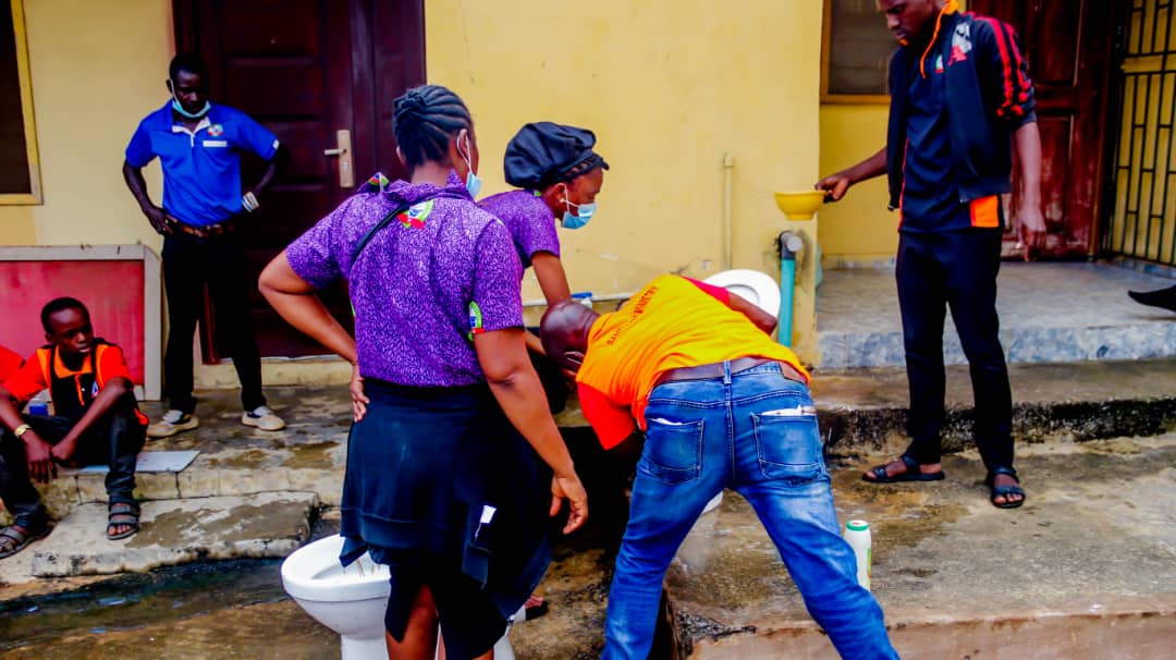 RCCG 2025 Convention sanitation crew at the early morning setup and deployment